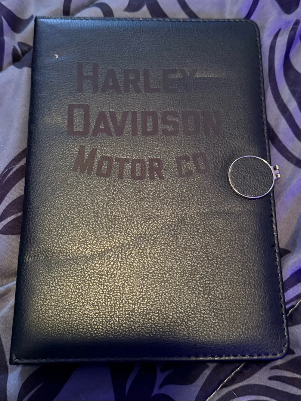 Harley-Davidson Black Leather Notebook